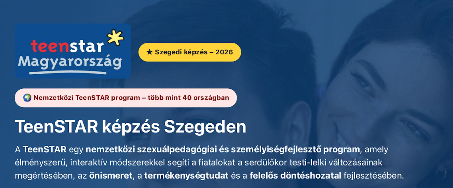 Permalink to: TeenSTAR képzés Szegeden