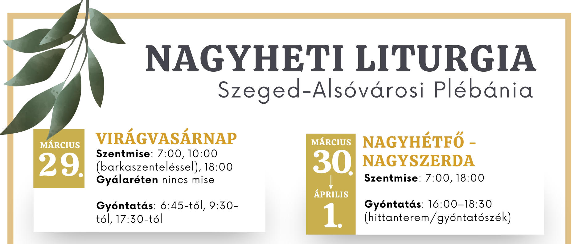 Permalink to: Nagyheti szertartások