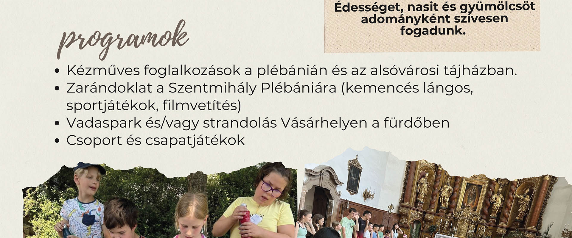 Permalink to: Napközis HITTAN TÁBOR – 2026.